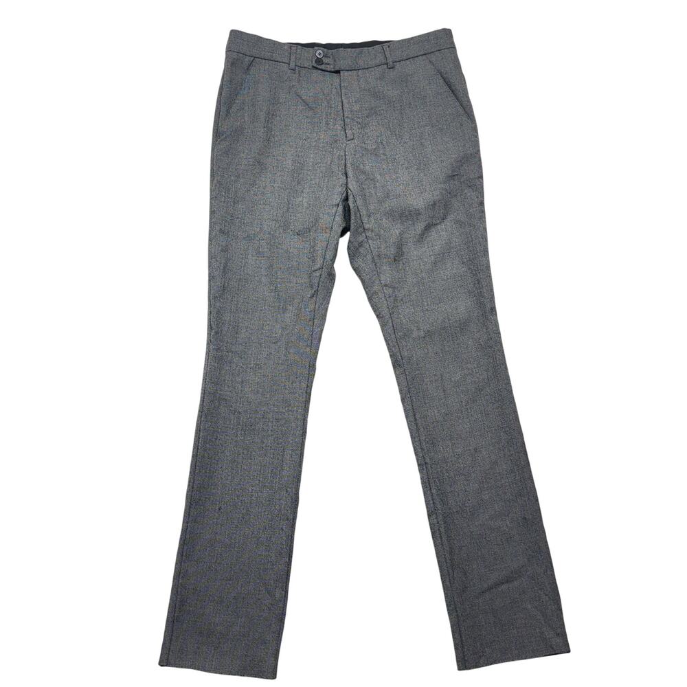 Dior Pants 56 Large Mens Gray Wool Dress Straight Tailored Designer Italy Made